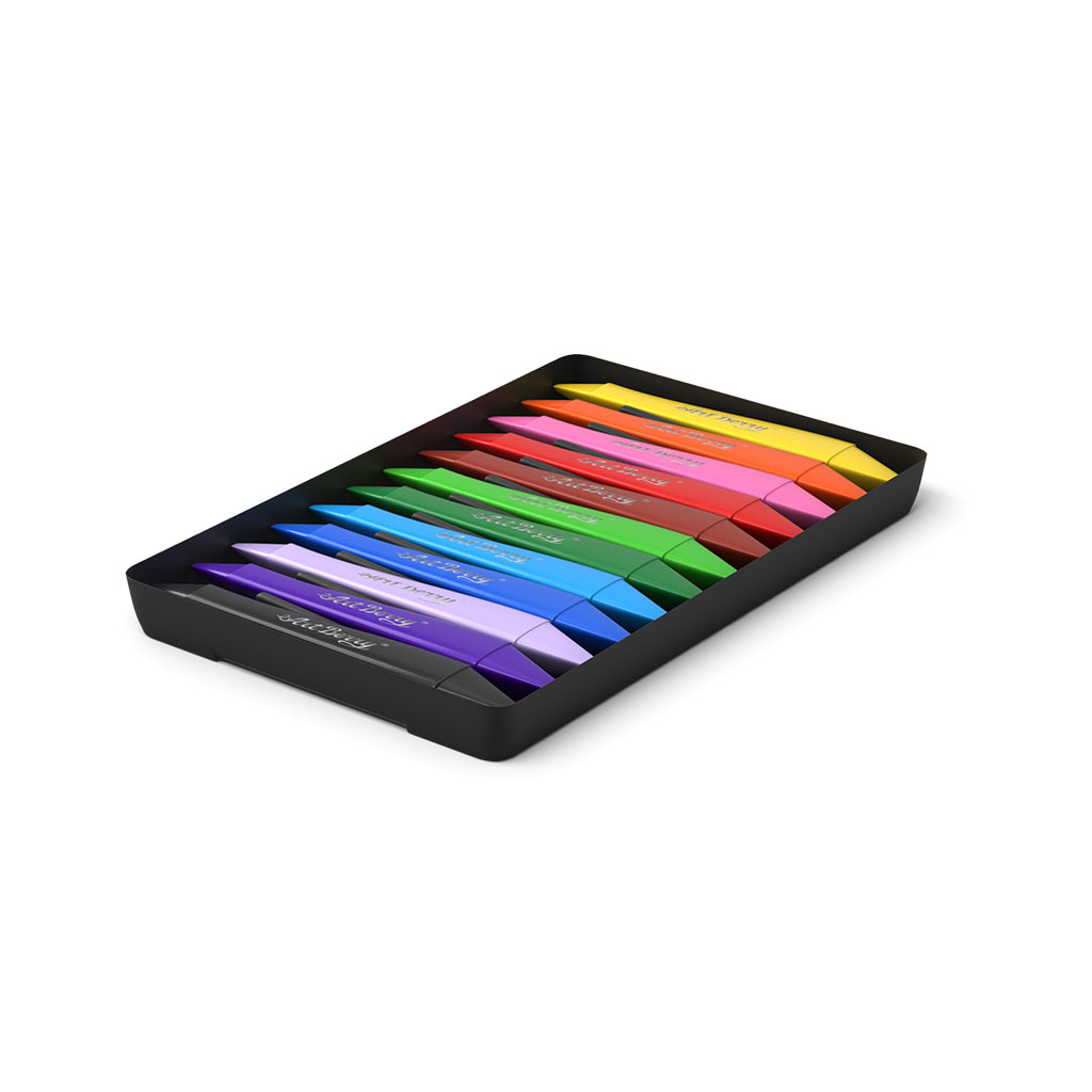 Двухсторонние пластиковые мелки ArtBerry 12 цветов  